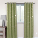 GALAXY Silver Stars Blockout Curtains 4 color fabric